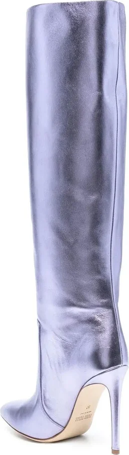 115mm Leather Stiletto Boots - Image 3