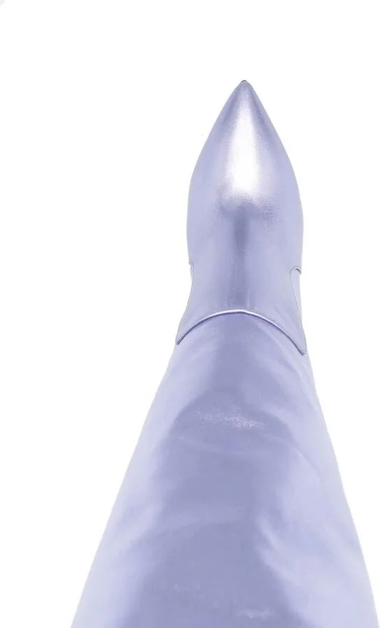 115mm Leather Stiletto Boots - Image 4