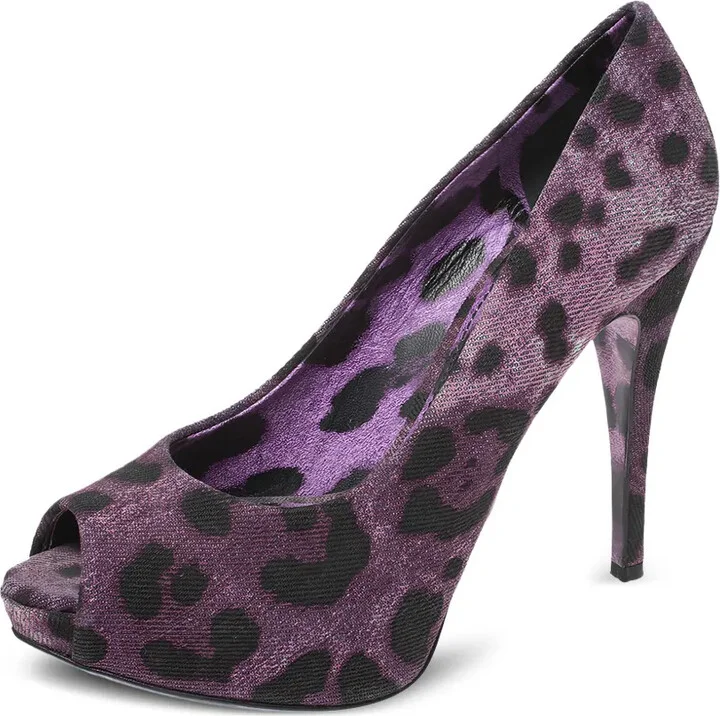 115mm Leopard-Print Platform Pumps - Image 2