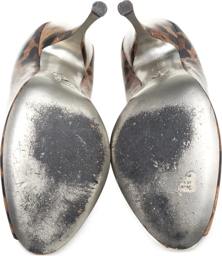 115mm Leopard-Print Pumps - Image 4