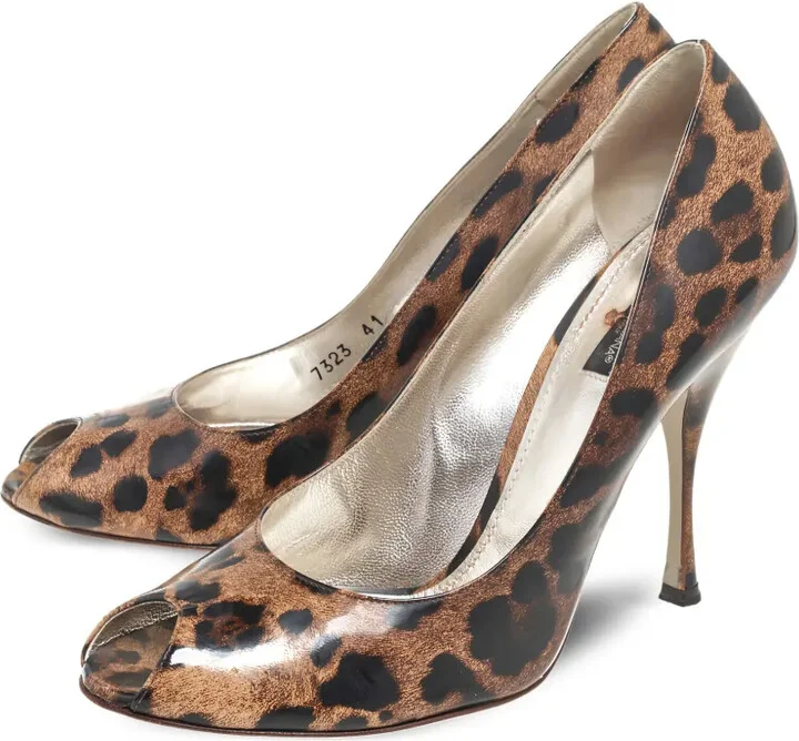 115mm Leopard-Print Pumps - Image 5