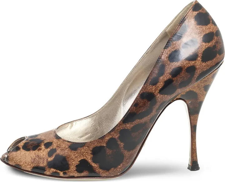 115mm Leopard-Print Pumps