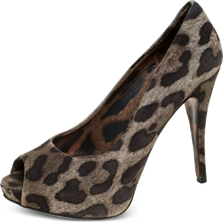 115mm Leopard-Print Sandals - Image 2