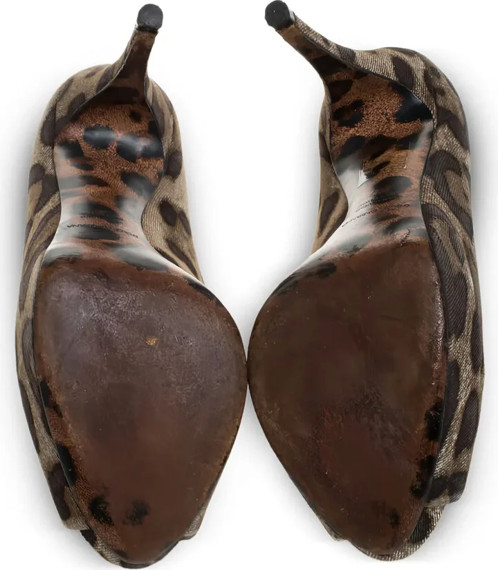 115mm Leopard-Print Sandals - Image 5