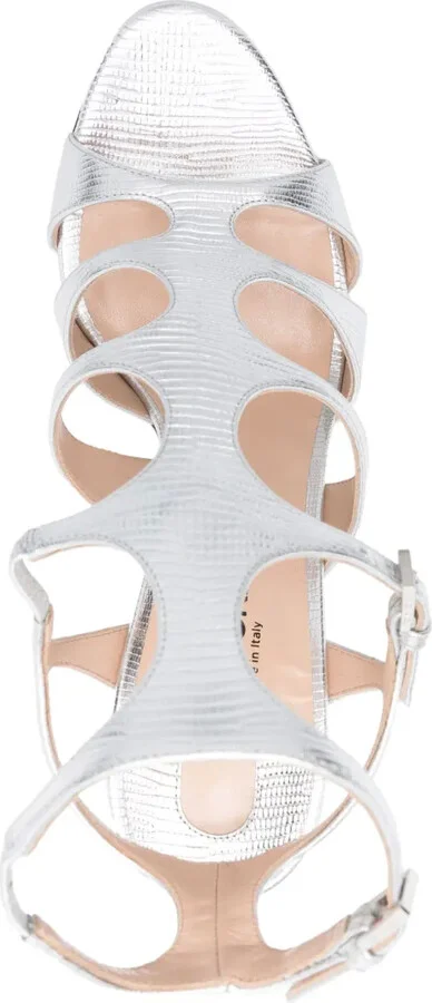 115mm Lizard-Effect Sandals - Image 4