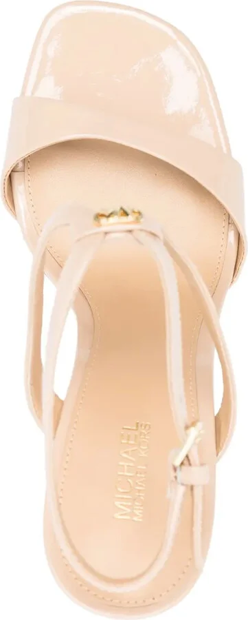 115mm Logo-Plaque Leather Sandals - Image 4