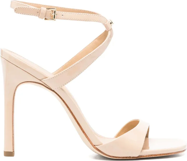 115mm Logo-Plaque Leather Sandals