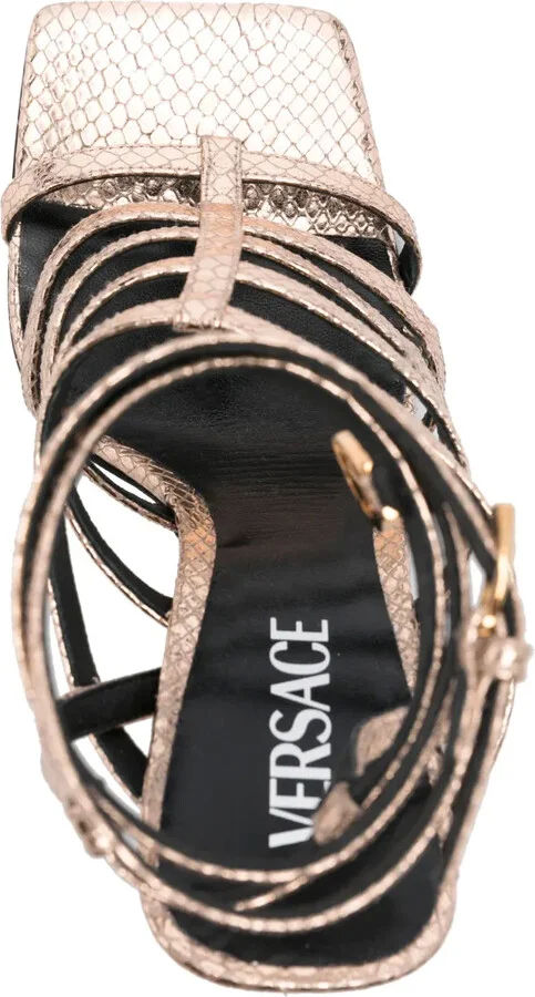 115mm Medusa-embellished caged sandals - Image 4