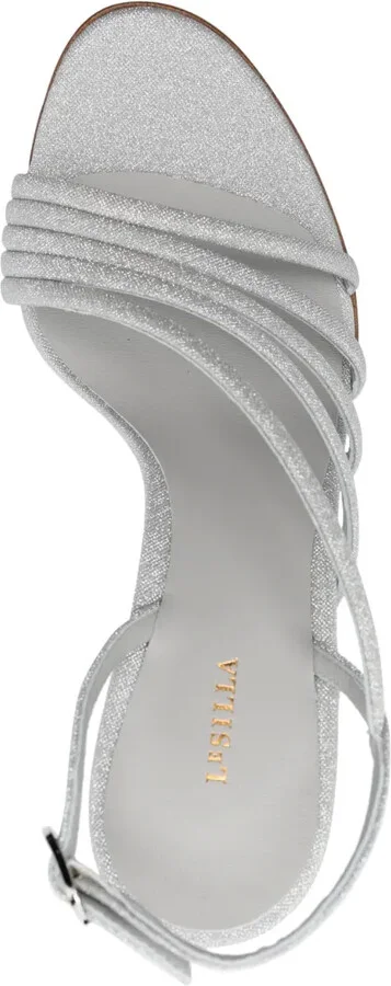 115mm Metallic Leather Sandals - Image 4