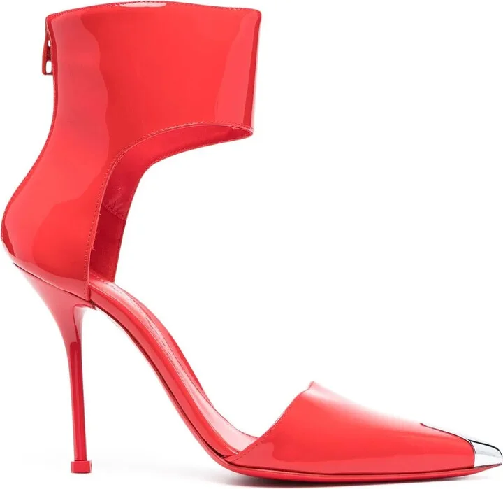 115mm Metallic Toe-Cap Detail Pumps