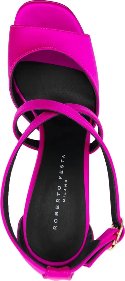 115mm Open-Toe Leather Pumps - Image 4