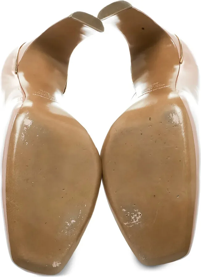 115mm Patent Leather Block Heel Pumps - Image 4