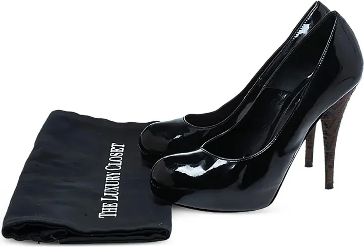 115MM Patent Leather FF Logo Pumps - Image 5