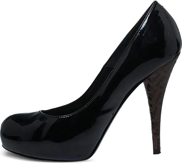 115MM Patent Leather FF Logo Pumps