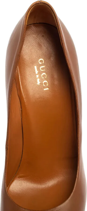 115mm Platform Leather Pumps - Image 4