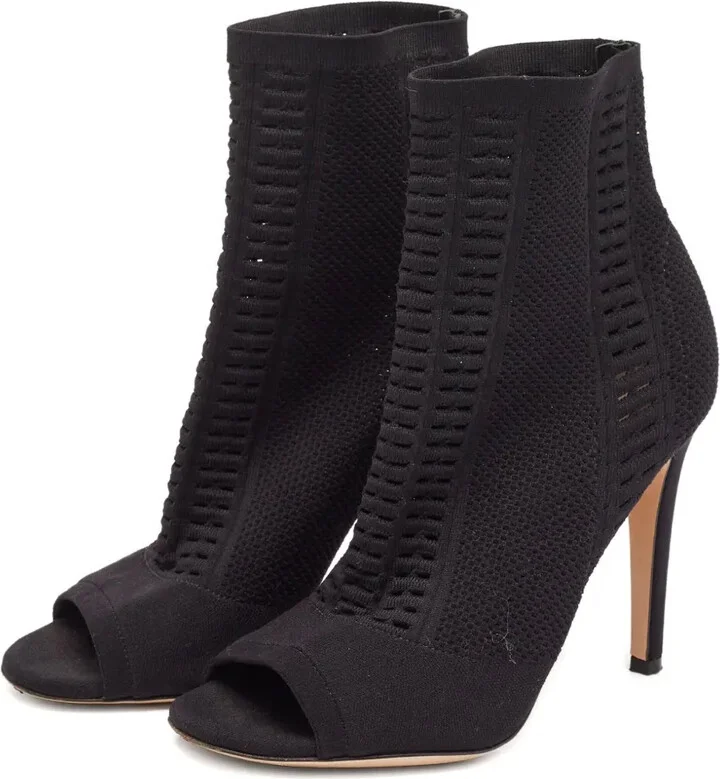 115mm Pre-owned peep-toe boots - Image 2
