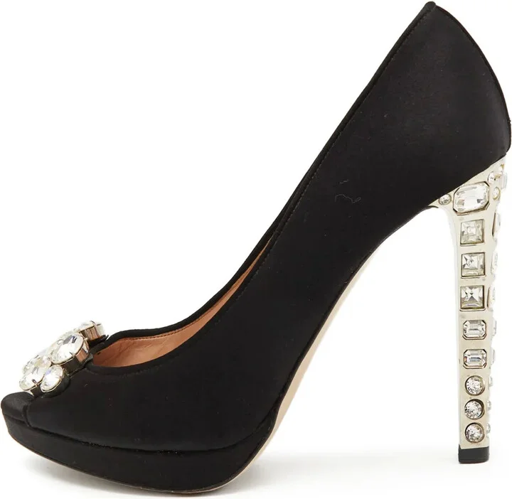 115mm Satin Pumps