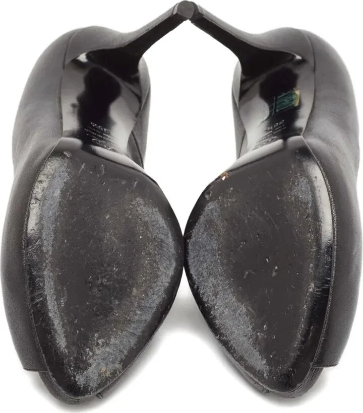 115mm Skull-Embellish Peep-Toe Pumps - Image 5
