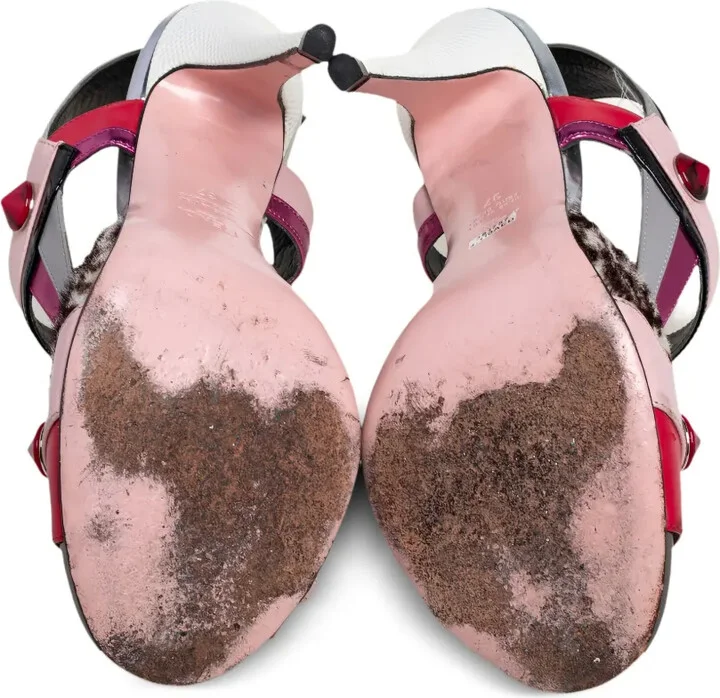 115mm Slingback Peep-Toe Sandals - Image 5