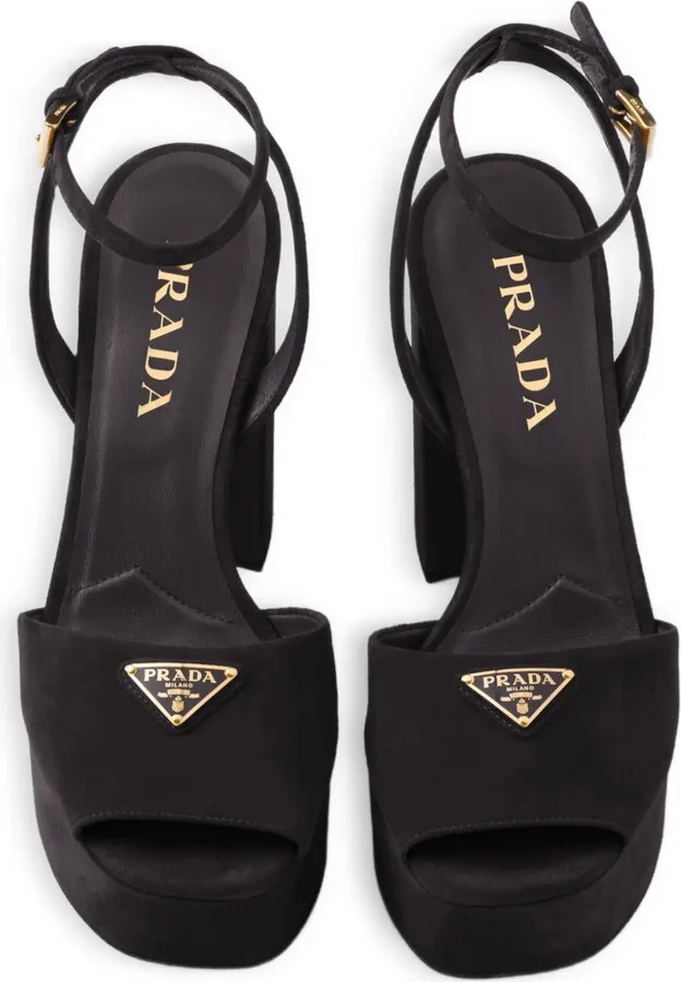 115mm Suede Platform Sandals - Image 4