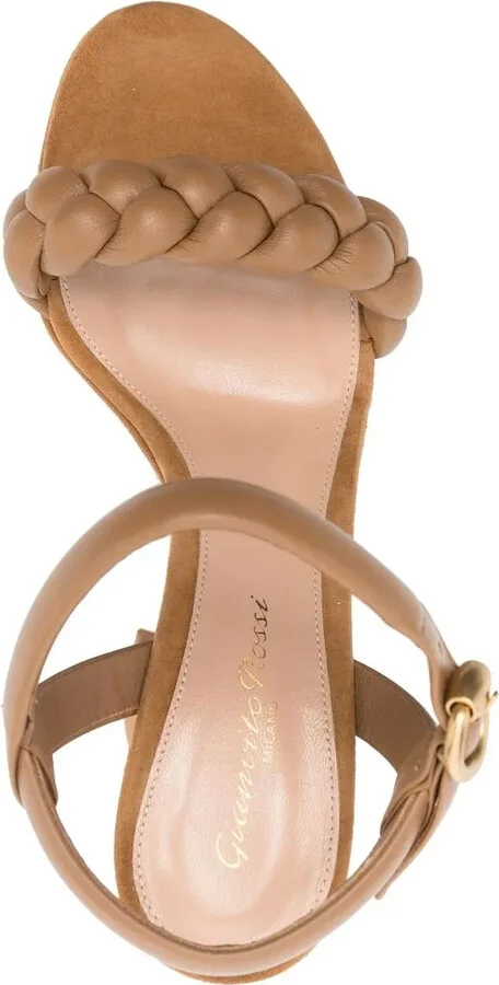 115mm Suede Platform Sandals - Image 4