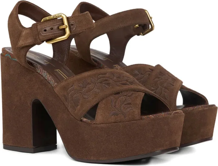 115mm Suede Sandals - Image 2