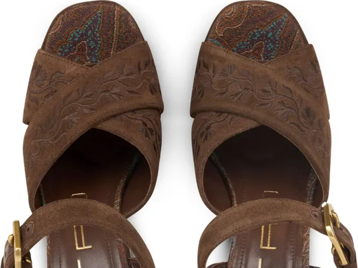 115mm Suede Sandals - Image 3