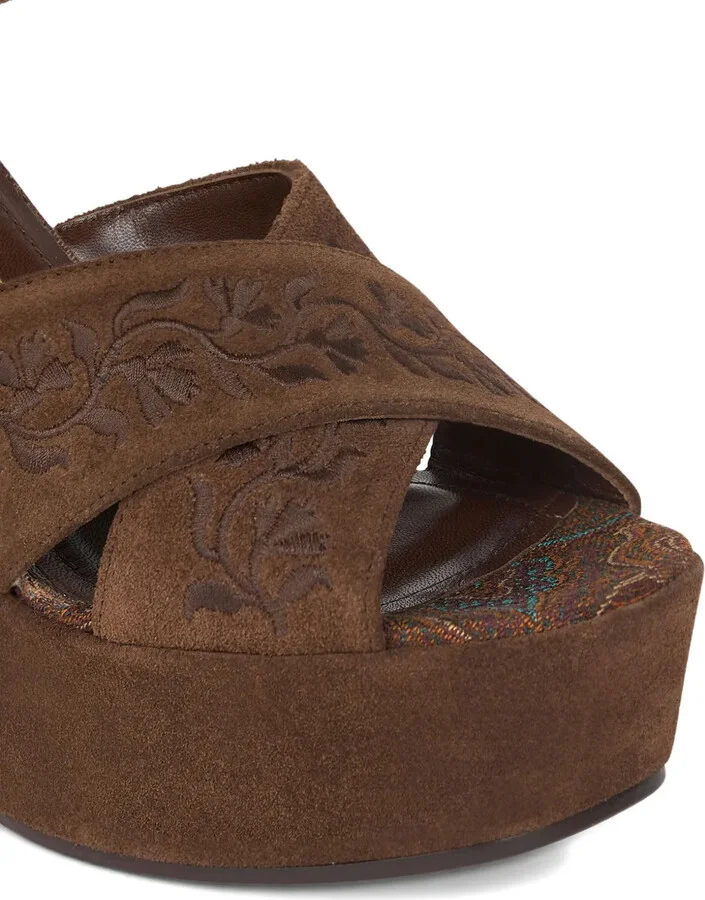 115mm Suede Sandals - Image 4