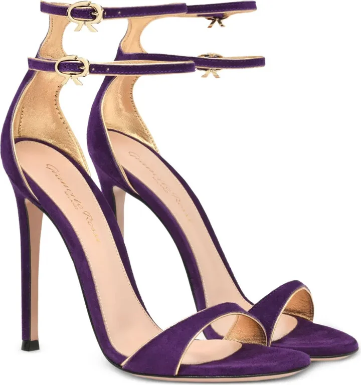 115mm Victorine double-buckle heeled sandals - Image 2