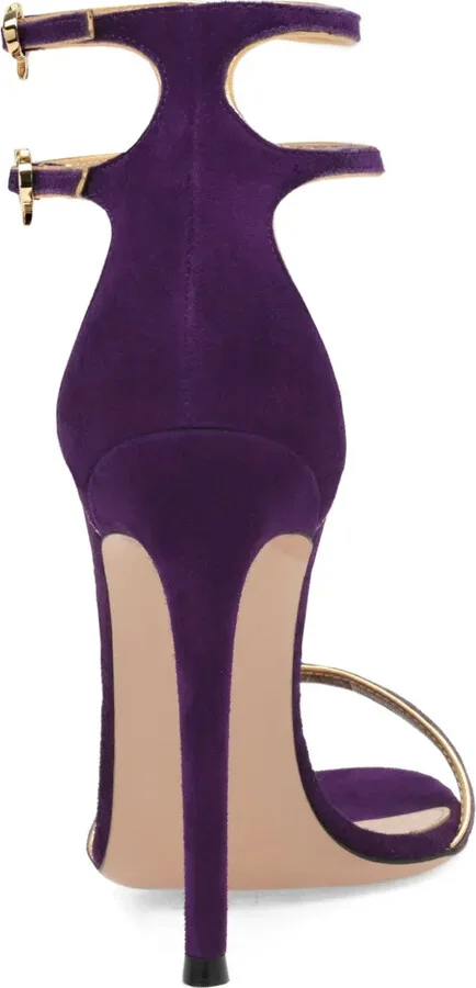 115mm Victorine double-buckle heeled sandals - Image 3