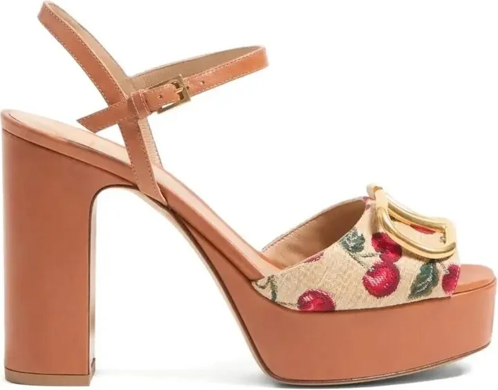 115mm VLogo Cherryfic Sandals