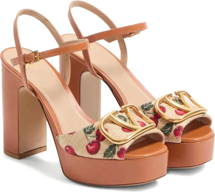 115mm VLogo Signature Cherryfic sandals - Image 2