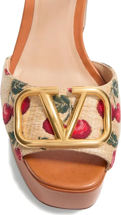115mm VLogo Signature Cherryfic sandals - Image 5