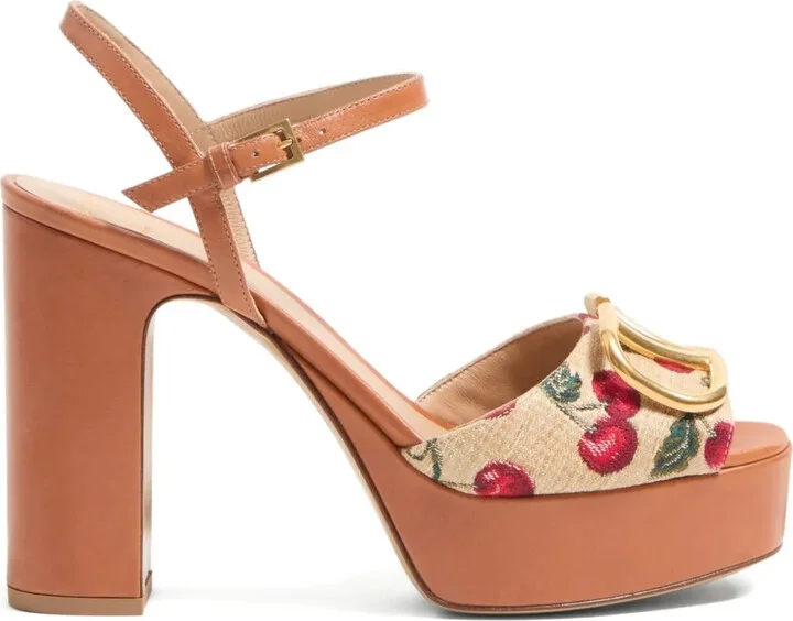 115mm VLogo Signature Cherryfic sandals