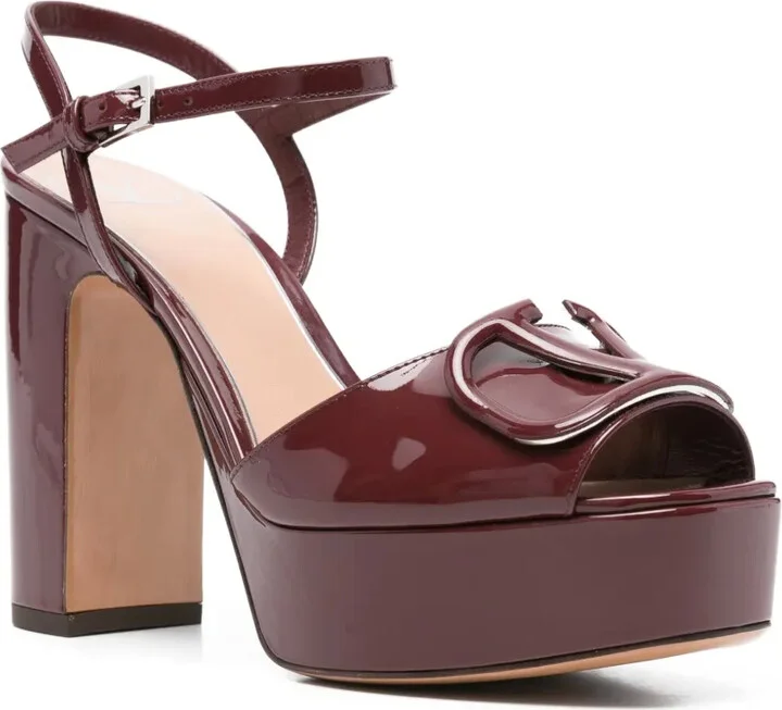 115mm VLogo Signature leather sandals - Image 2
