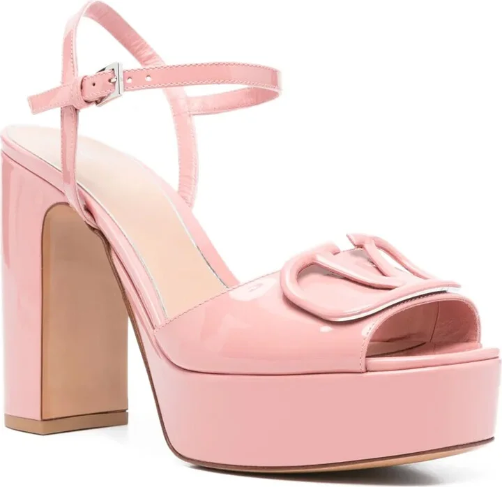115mm VLogo Signature leather sandals - Image 2