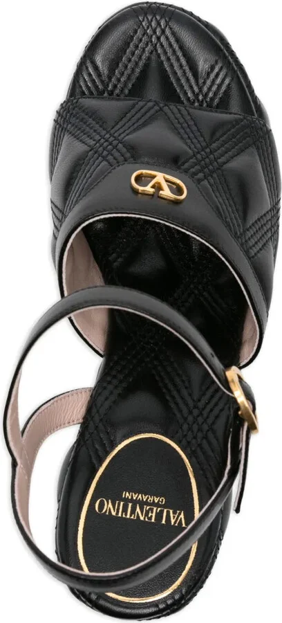 115mm VLogo Signature quilted sandals - Image 4