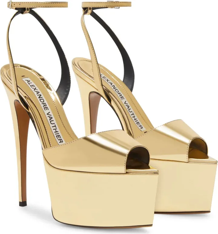 116mm Metallic Finish Sandals - Image 2