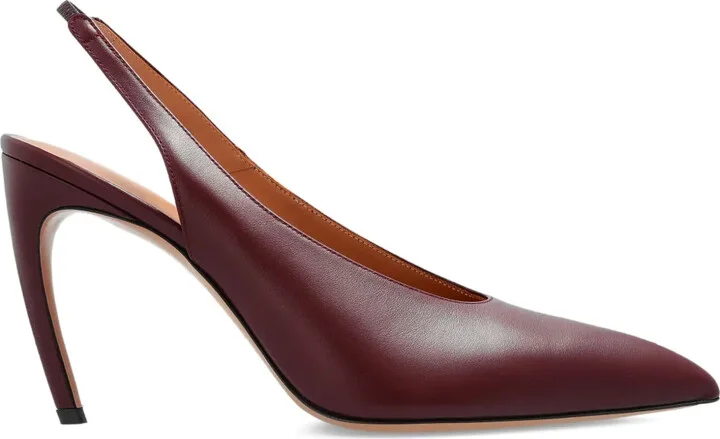11mm Slingback Pointed-Toe Pumps