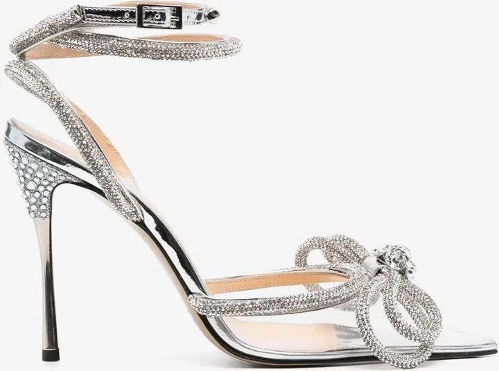 120 Crystal Embellished Double-Bow Pumps
