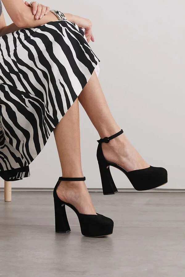 120 Holly suede platform pumps - Image 2