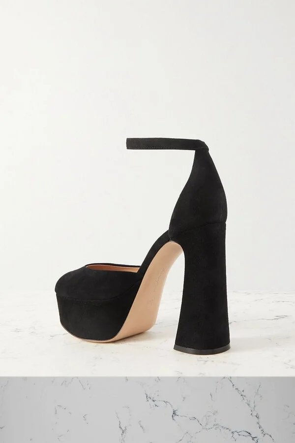 120 Holly suede platform pumps - Image 3