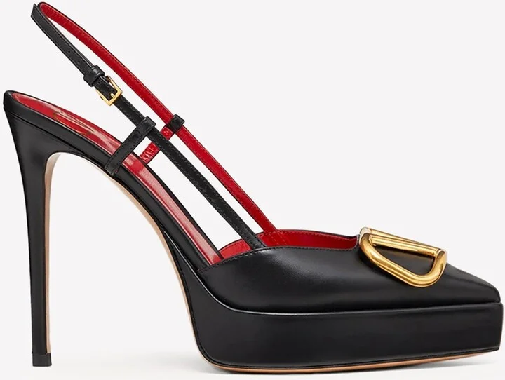 120 Leather Slingback Pumps