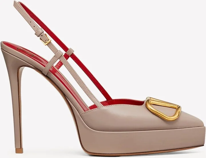 120 Leather Slingback Pumps