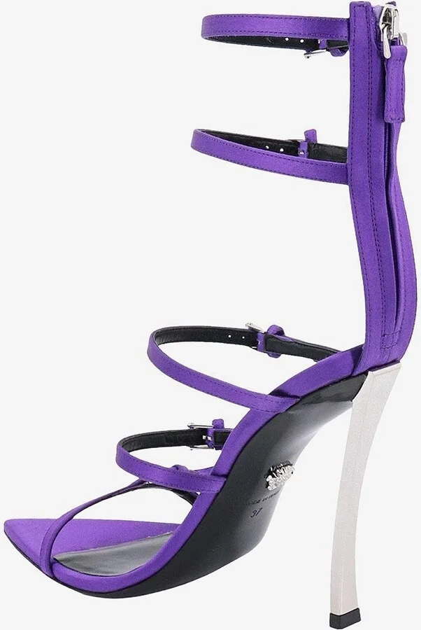 120 Pin-Point Satin Sandals - Image 2