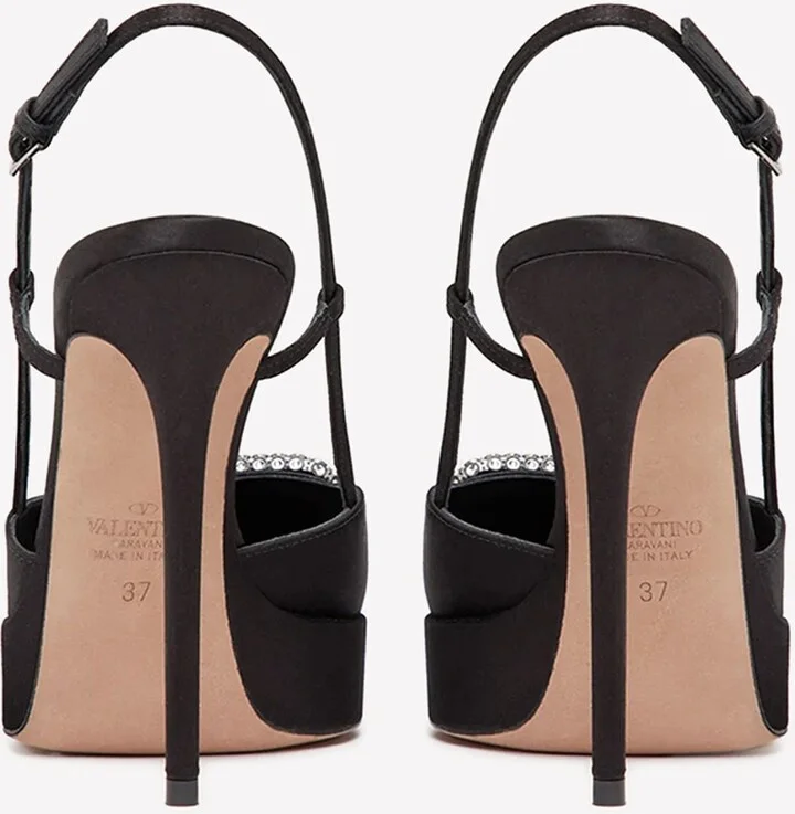 120 Satin Slingback Pumps - Image 2