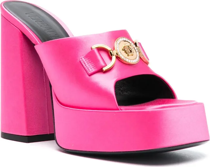 120mm Aevitas satin platform sandals - Image 2
