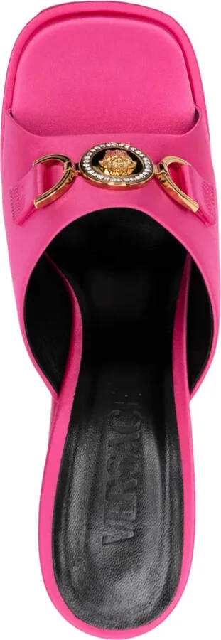 120mm Aevitas satin platform sandals - Image 4