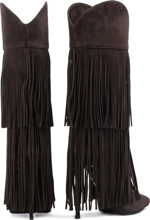 120mm Andy layered-fringe cowboy boots - Image 3