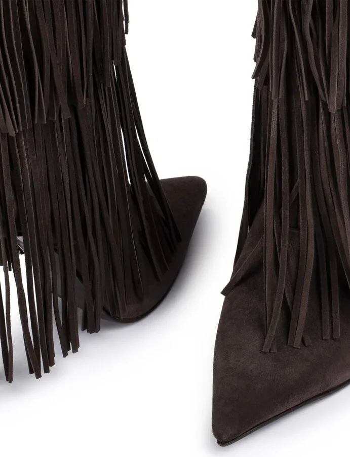 120mm Andy layered-fringe cowboy boots - Image 4